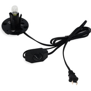 Betus Salt Lamp Power Cord with Dimmer Control Switch & Base Assembly for Himalayan Salt Lamps Power Cord - UL Listed 6 Feet Long with Two Free 15W Bulbs
