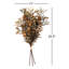 22.5" Artificial Fall Mixed Grass Bush Set of 3, Multicolor
