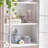 White Solid + Manufactured Wood Display Cases