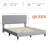 Upholstered Bed Frame with Adjustable Headboard-1965812330-1965812331