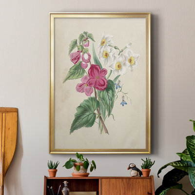 Antique Garden Bouquet IV, reproduction encadrée de qualité supérieure - Prêt à être accroché_2856441