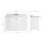 Meuble-lavabo simple 54 po avec plateau en marbre Cambridge-88398643