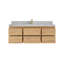 Meuble-lavabo simple 60 po avec comptoir en quartz Cadge