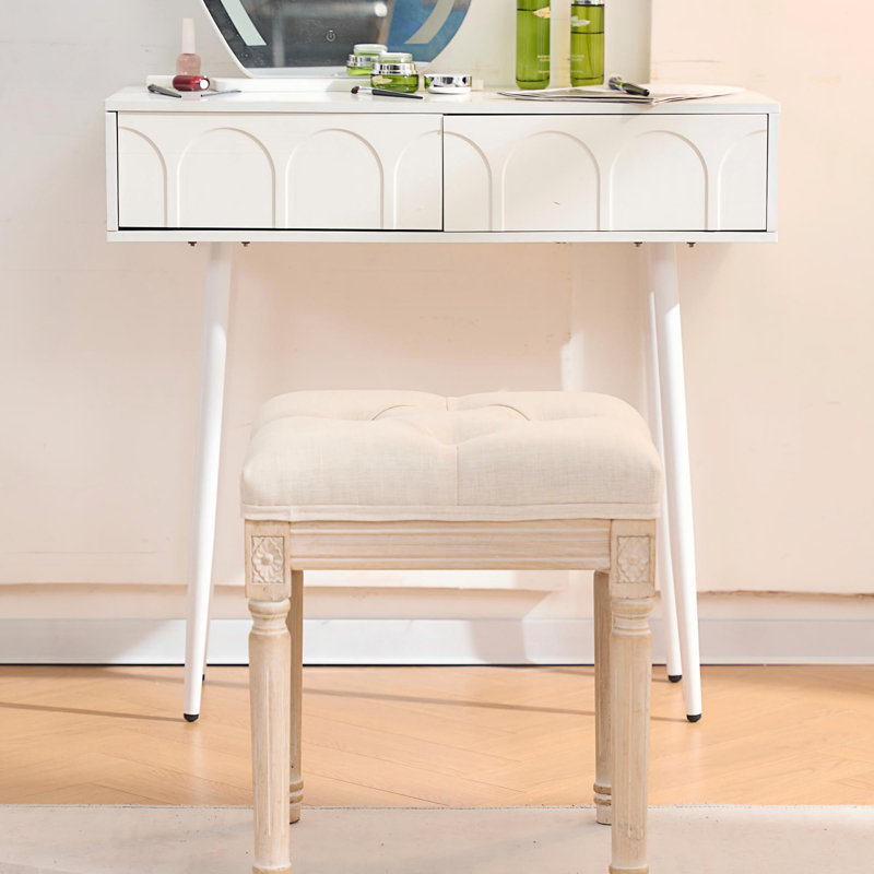 Banc de style français, banc de vestibule, banc de lit capitonné
