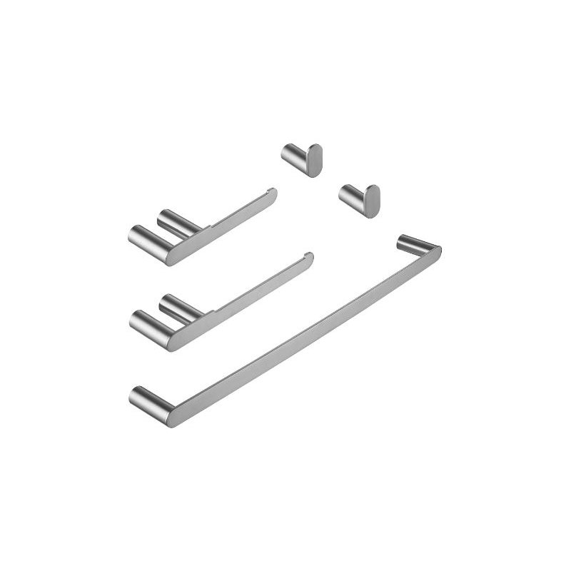 lver Brushed Nickel 5 pieces Decorative Bathroom Hardware sets, Brushed Nickel