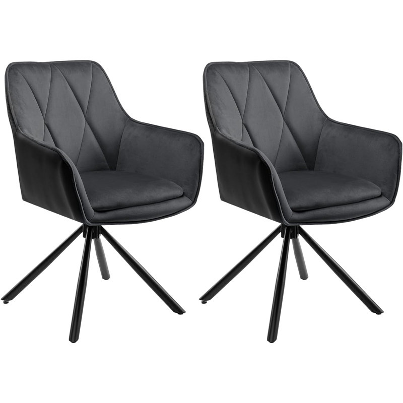 Sourya Dining Chair Set, Grey/Brown/Blue