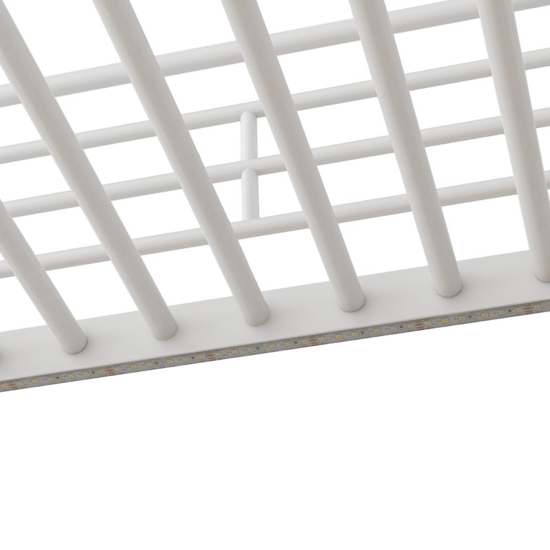 Lit mezzanine en métal avec bureau