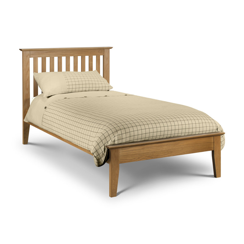Fleming Solid Wood Bed, Single (3'), Oak
