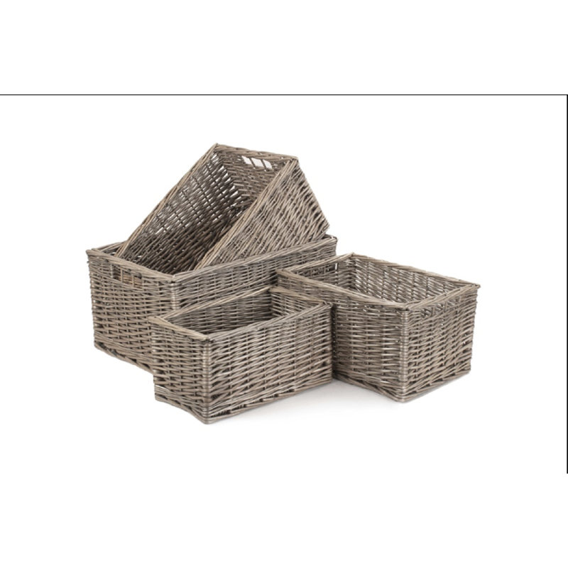 Brambly Cottage Wicker Decorative Basket, 20cm H x 33cm W x 17cm D