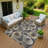 Machine Washable Indoor/Outdoor Corbin ACN2278 Geometric Rug-1622003199
