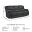 Dametris Upholstered 87'' Reclining Sofa-1933455512