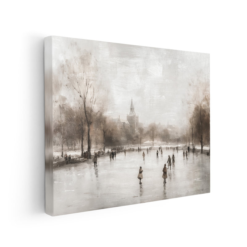 Patin à glace, Poster, White Framed, 08"H x 10"W
