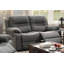 Fauteuils inclinables en similicuir respirant ardoise Contemporary Motion 1Pc