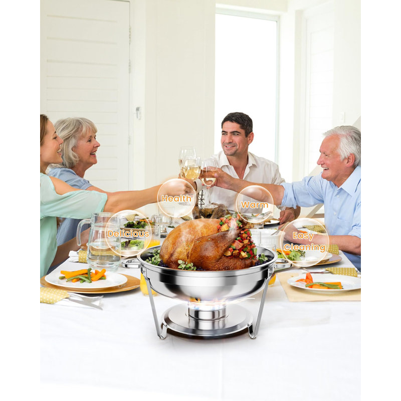 5QT Chafing Dish Buffet Set Of 4 Pack