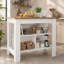 Îlot de cuisine, trois tablettes ouvertes, une tablette supérieure, quatre pieds, un décor de cuisine moderne-2074152169-2074152168-2074152170