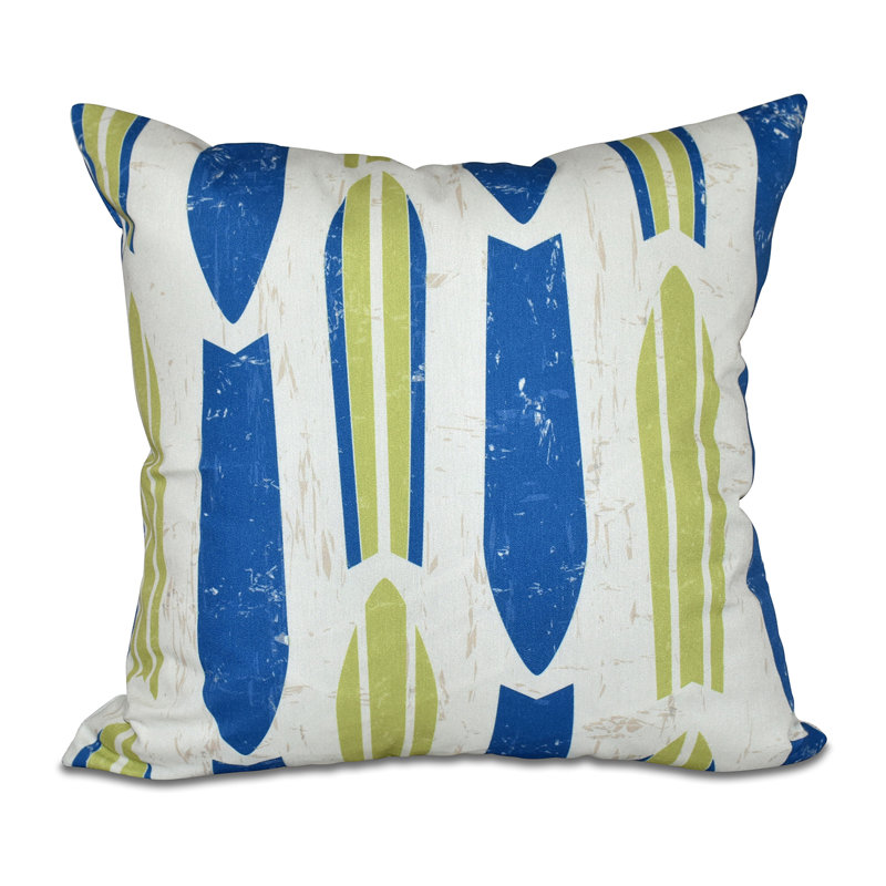 Housse de coussin et insert Surf, Sand & Sea Square, H 16 po x l 16 po, Vert clair