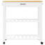 Kitchen Trolley MONZA 84X40x90 Cm Solid Wood Pine-2096108388