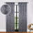  Modern Bohemian Leaves Pattern 100% Polyester Machine Washable Room Darkening Blackout Curtains-104901346-104901351