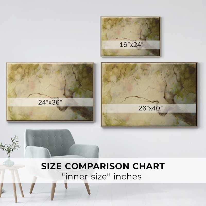 Verdant April, reproduction d'art sur toile, H 17 po x l 25 po x P 2 po, Toile naturelle avec cadre flottant