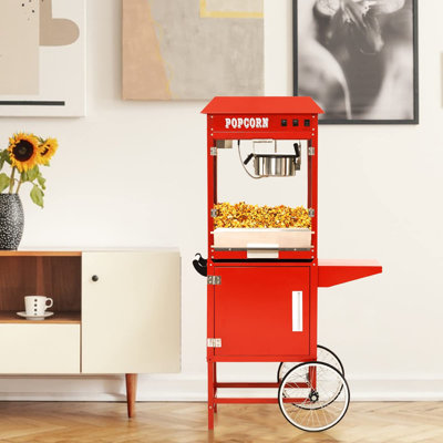 Babevy 8 Oz. Popcorn Machine Stand / Cart