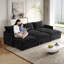 Canapé en tissu 3 places Corduroy-168693850