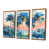 Toile avec cadre flottant brun