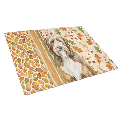 Planche à découper en verre Brown Beardy Collie