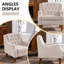 Fauteuil d'appoint capitonné capitonné avec repose-pieds-1964779647