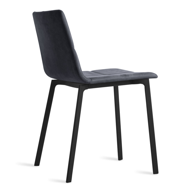 Between Us Leather Dining Chair, Ink Genuine Leather
