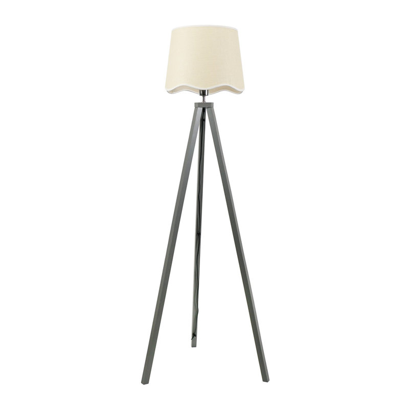 Hazen 153cm Tripod Floor Lamp, Yes, Natural/White, Grey