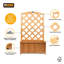 Wood Planter Box with Trellis