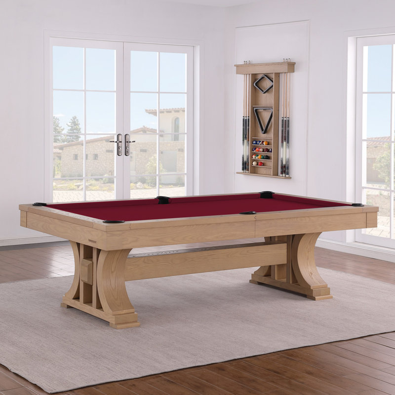 Table de billard en ardoise 8 pi Madero Madero, Bourgogne, Non, Frêne clair brossé