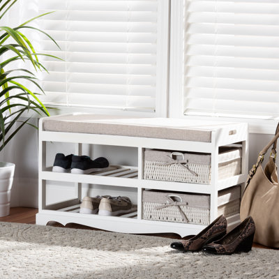 Artemisia Polyester Blend Upholstered Storage Bench