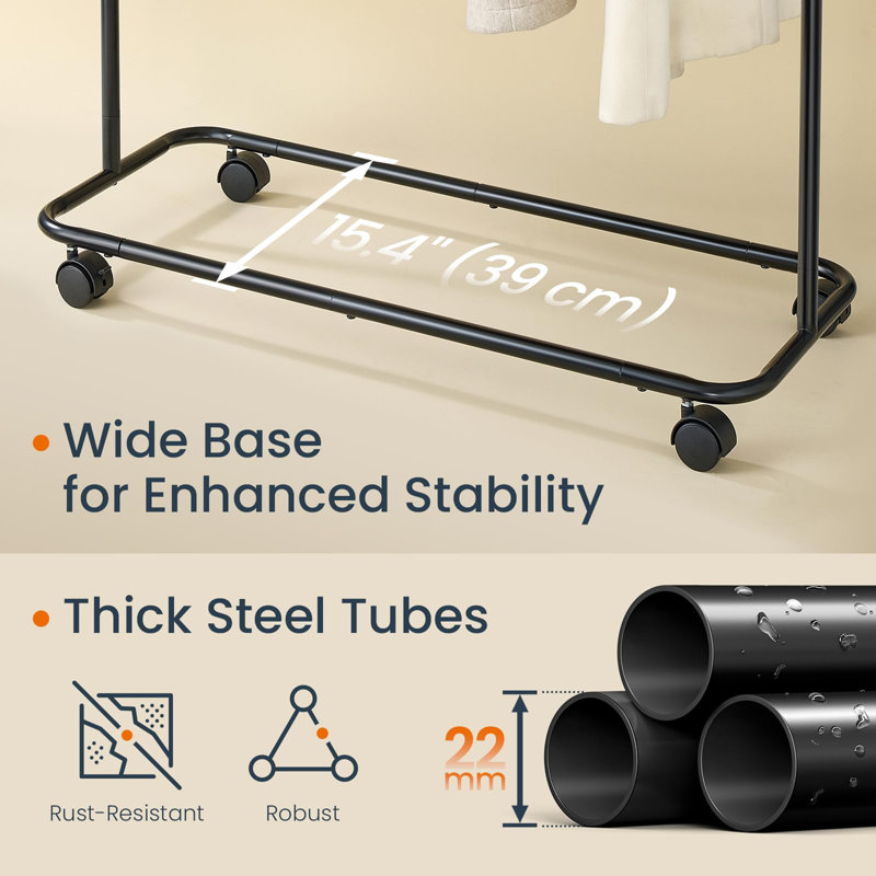 Porte-vêtements sur roulettes