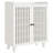6-Tier Shoe Cabinet With Slatted Doors And Adjustable Shelves, White-2045837621