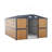 10X12 FT Outdoor Steel Storage Shed With Lockable Doors, 2 Windows, Garden Shed Ideal For Backyard, Patio Storage,Chicken Coop(Wood Panels & Frame Floor Not Included)