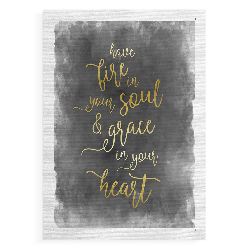 «Fire in your soul», impression sur toile seulement - non encadrée, H 18 po x l 12 po