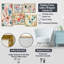 Axelle - ensemble d'art mural en toile florale sur 5-103333573