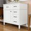 Meuble-lavabo avec lavabo, tiroirs et tablette réglable-1671326369