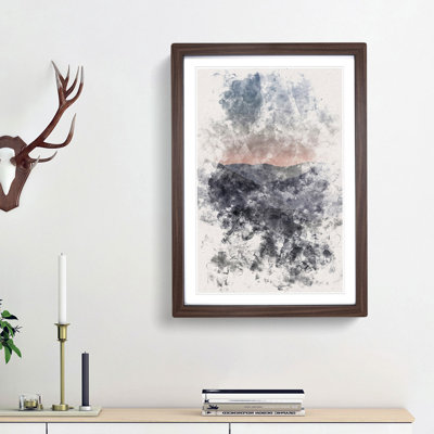 Ben Lui Mountain Scotland Watercolour - Picture Frame Graphic Art