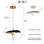Luminaire suspendu en cristal 15 "à 1 lumière à intensité variable pour îlot de cuisine 15" (ensemble de 2)