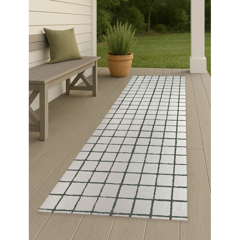 Rebar Non-Slip Outdoor Rug, Runner 2'6" x 8'