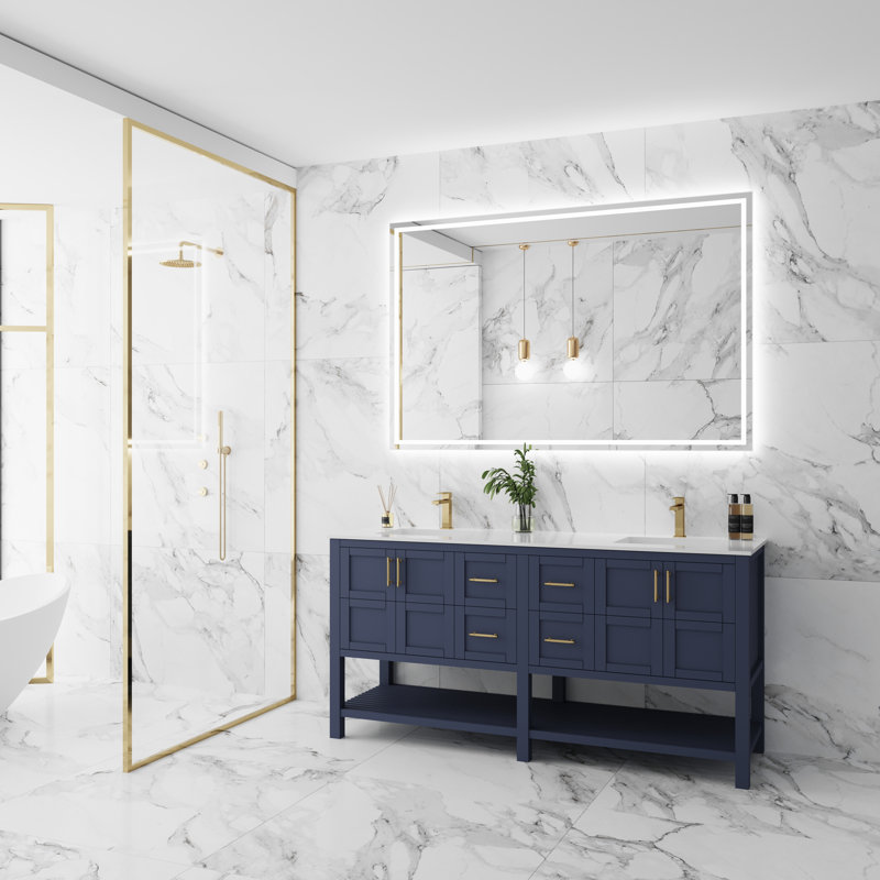 Meuble-lavabo double 72 po Omi