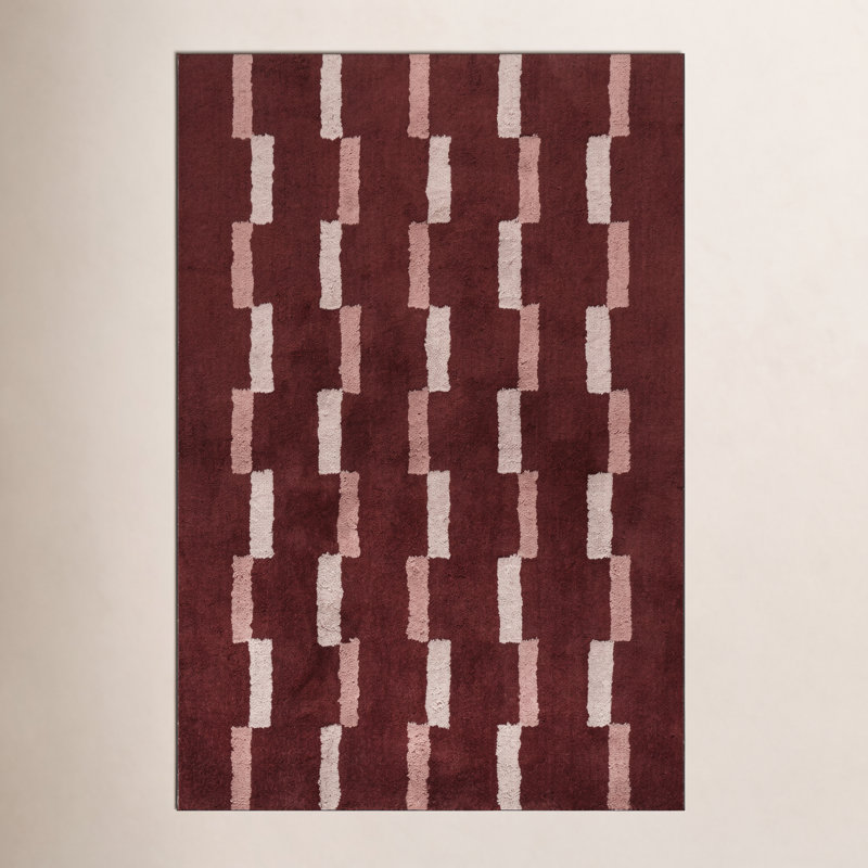 Sativae Geometric Rug, Rectangle 5' x 8'