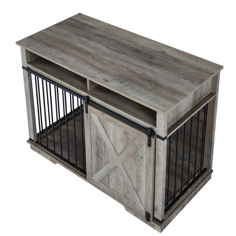 Niche pour chien spacieuse avec rangement et section