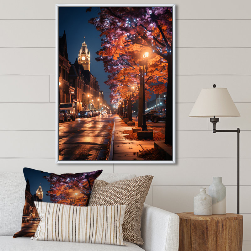«Boston Beautiful Cityscape Spot I», reproduction sur toile, H 32 po x l 24 po x P 1 po, Cadre flottant blanc