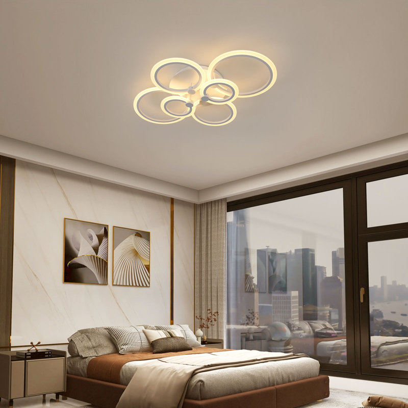 Modern LED 6-Round Ceiling Light Flush Mount