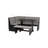 Bagwell Black Grey Upholstered Nook Set-16595997