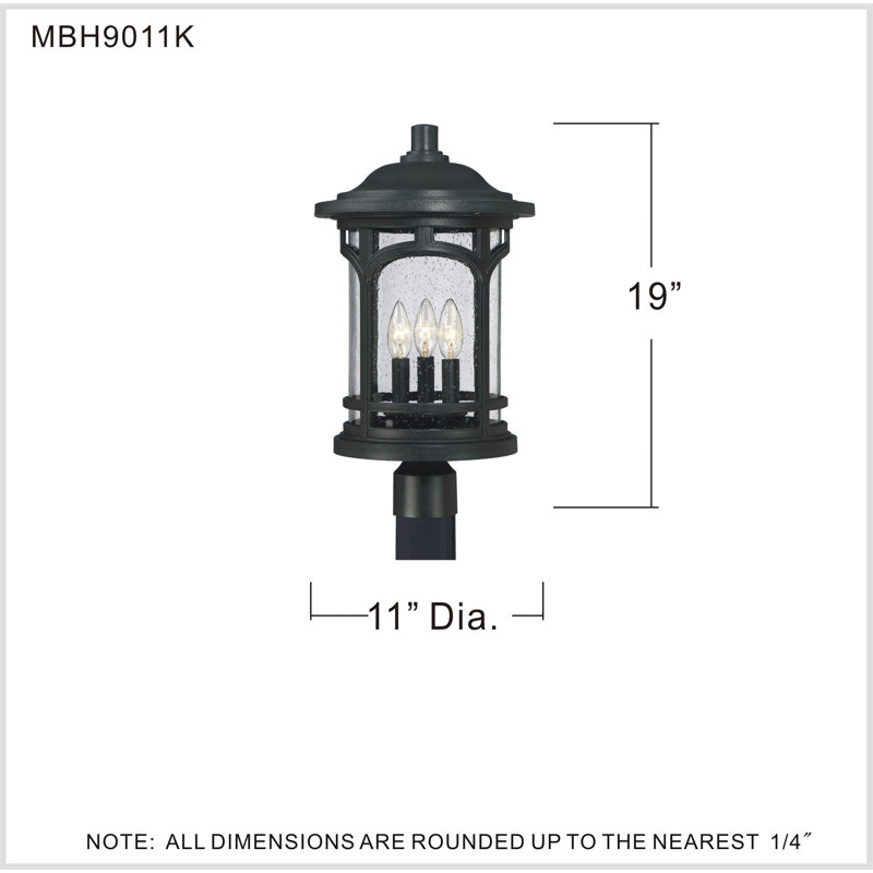 Tête de lanterne mystique 1 lumière H 19 po Mystic