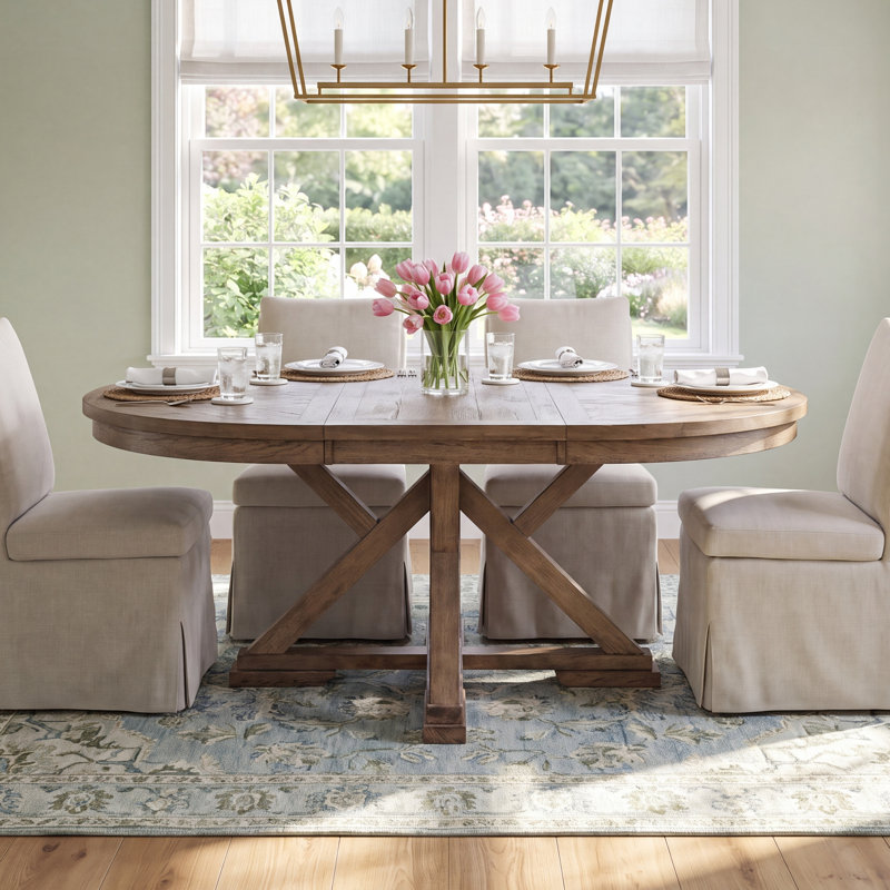 Denfield Extendable Round Dining Table